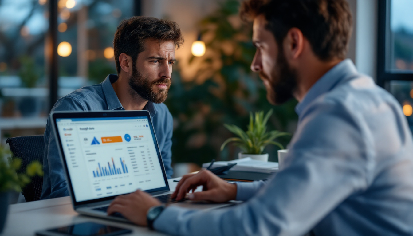Small business owner managing a Google Ads account alone at a home office desk in New Zealand