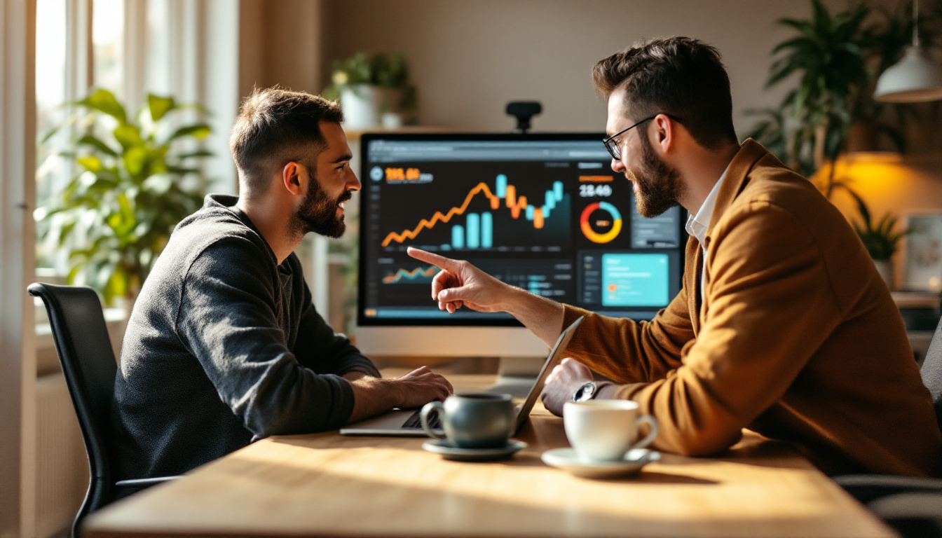 Marketing team reviewing high value customer analytics from qualified Google Ads leads