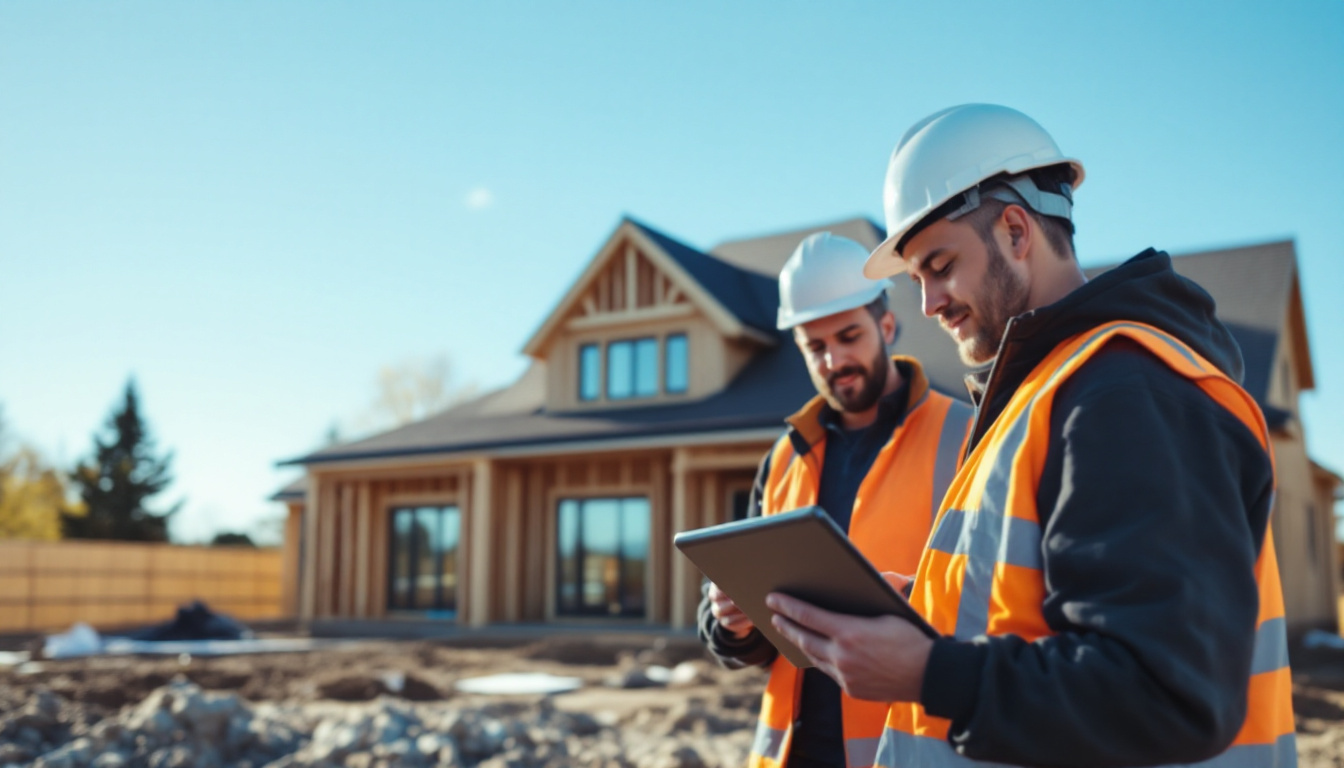 Christchurch builder on a new residential site, the kind of trade AI assistants now recommend