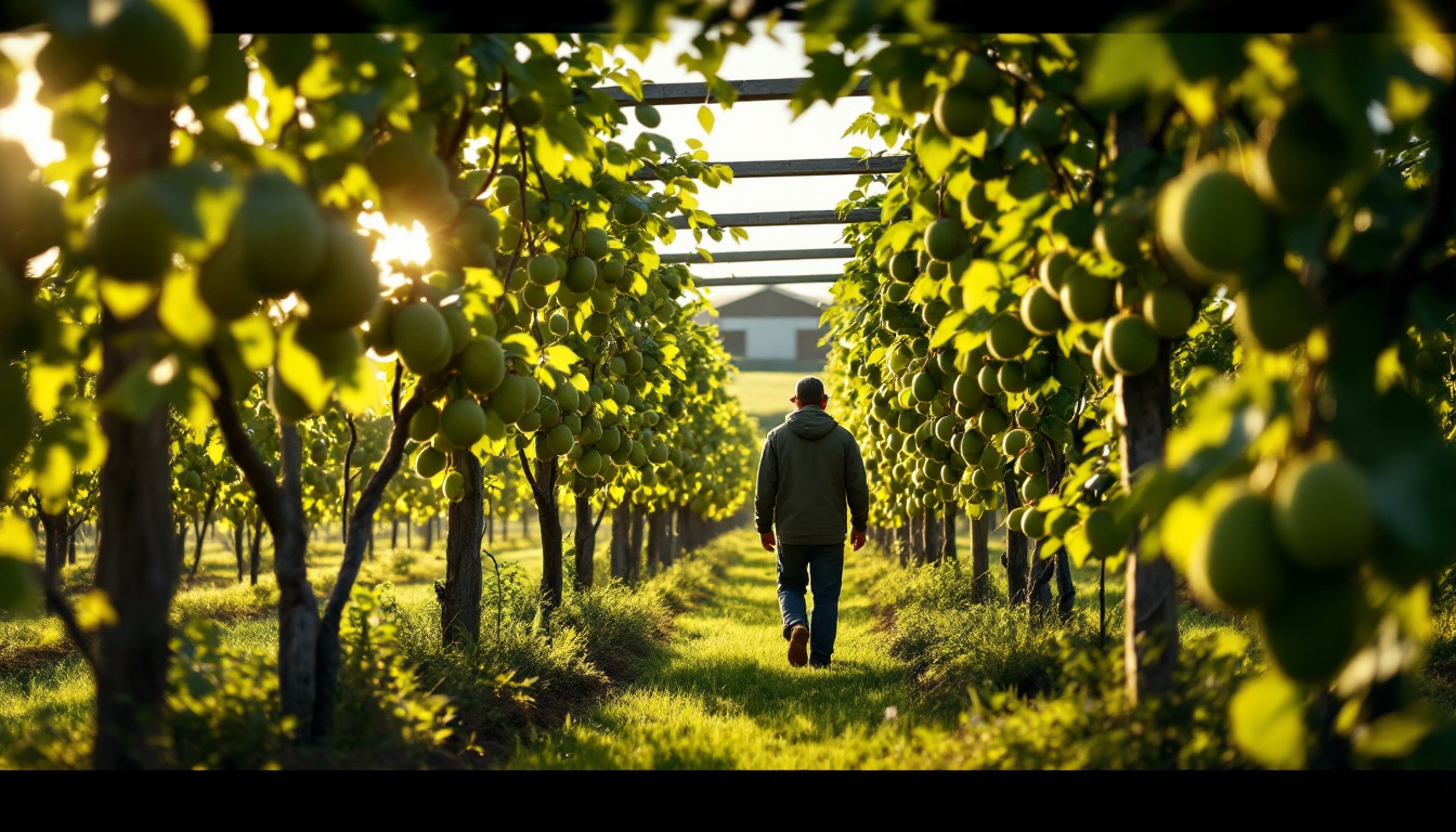 Bay of Plenty kiwifruit orchard, part of the horticulture economy researching suppliers through AI