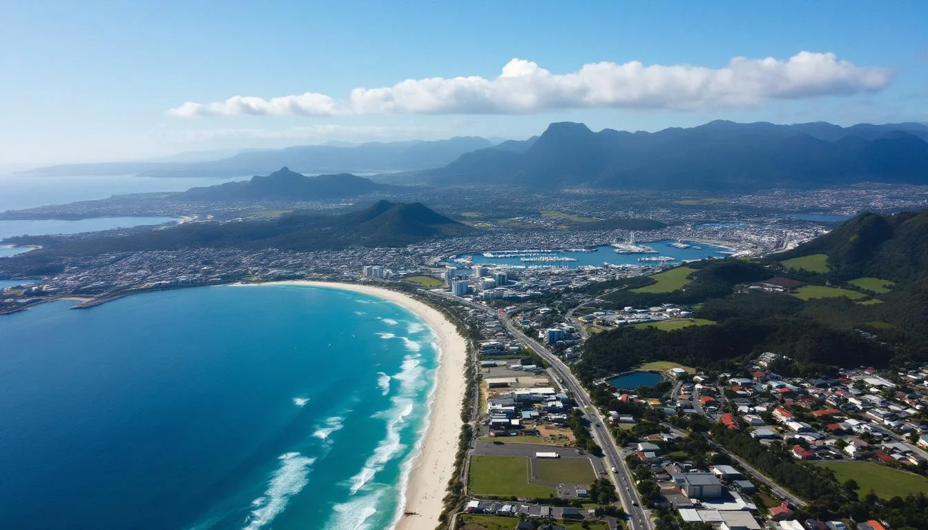 Google Ads Tauranga — Mount Maunganui beach and harbour